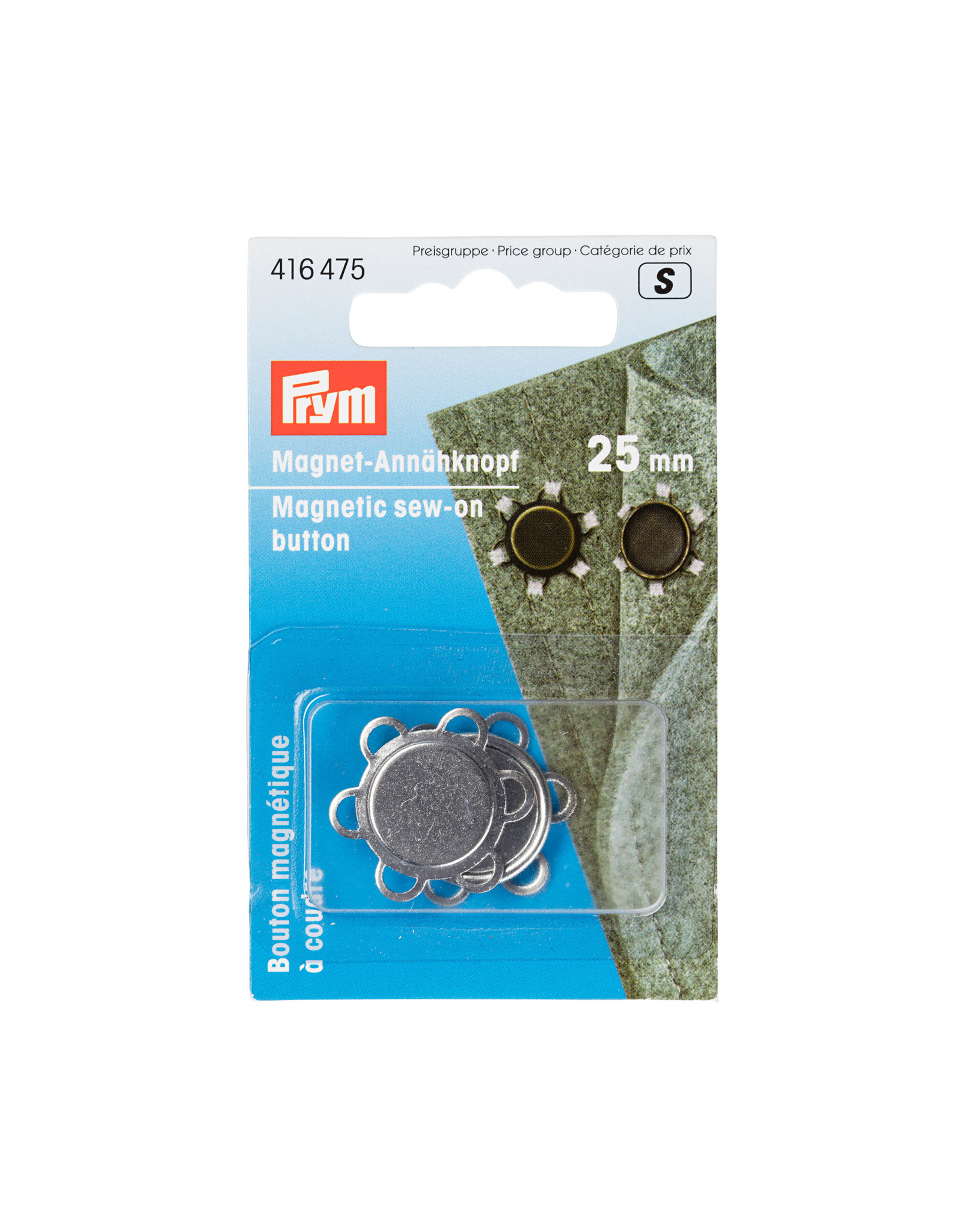 Prym Prym Magneetknop aannaaibar 25 mm zilverkleurig