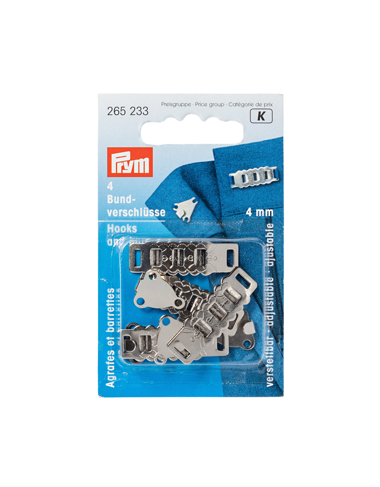 Prym Prym Rok- en broekhaken 4 mm zilverkleurig