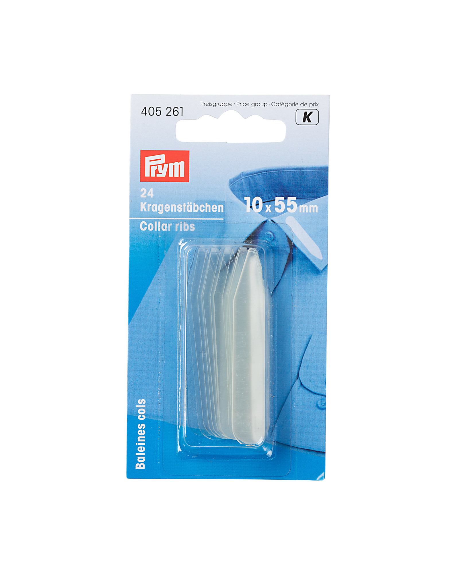 Prym Prym 24 Kraagbaleinen 10 x 55 mm transparant