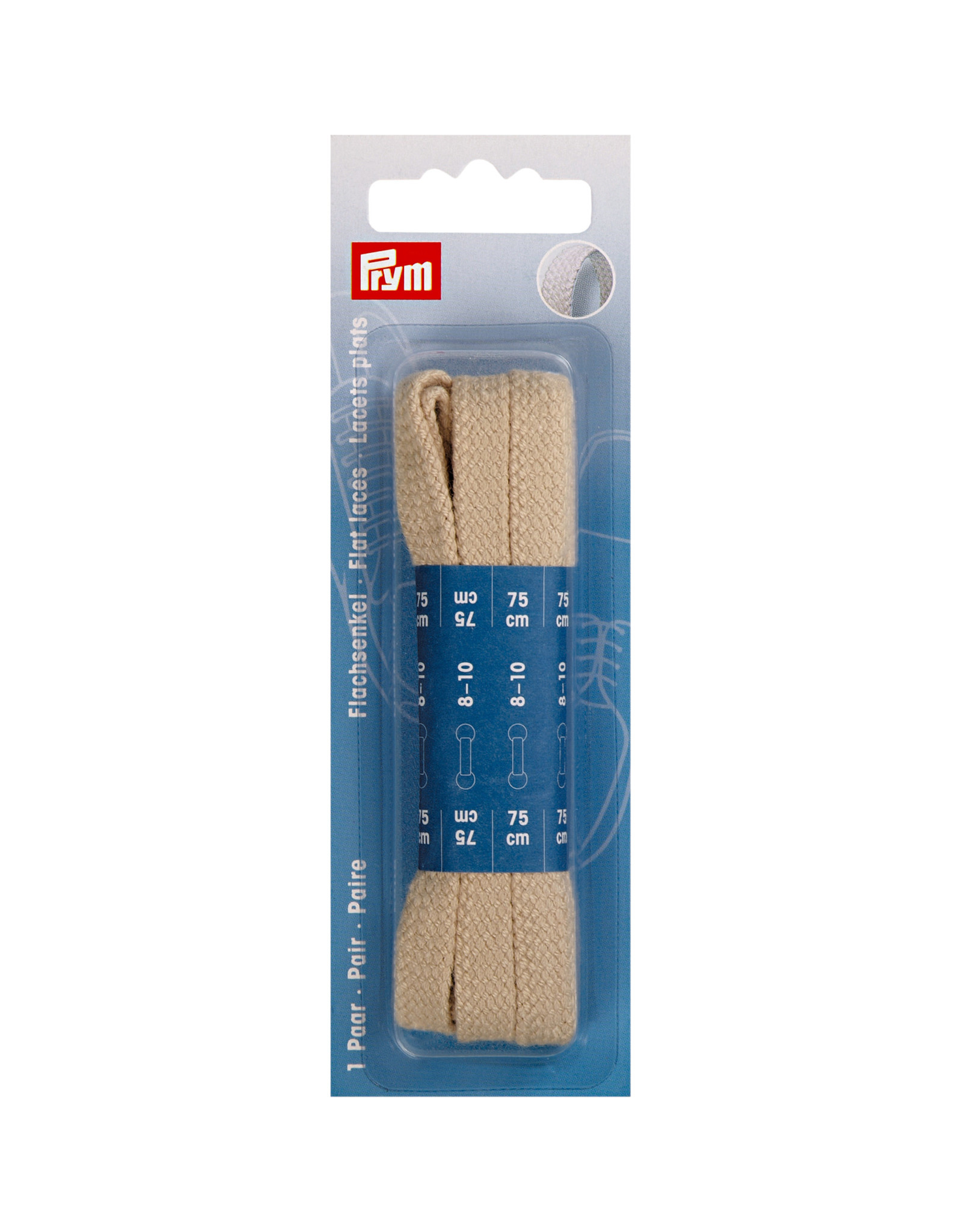 Prym Prym Platte veters 8 x 750 mm beige