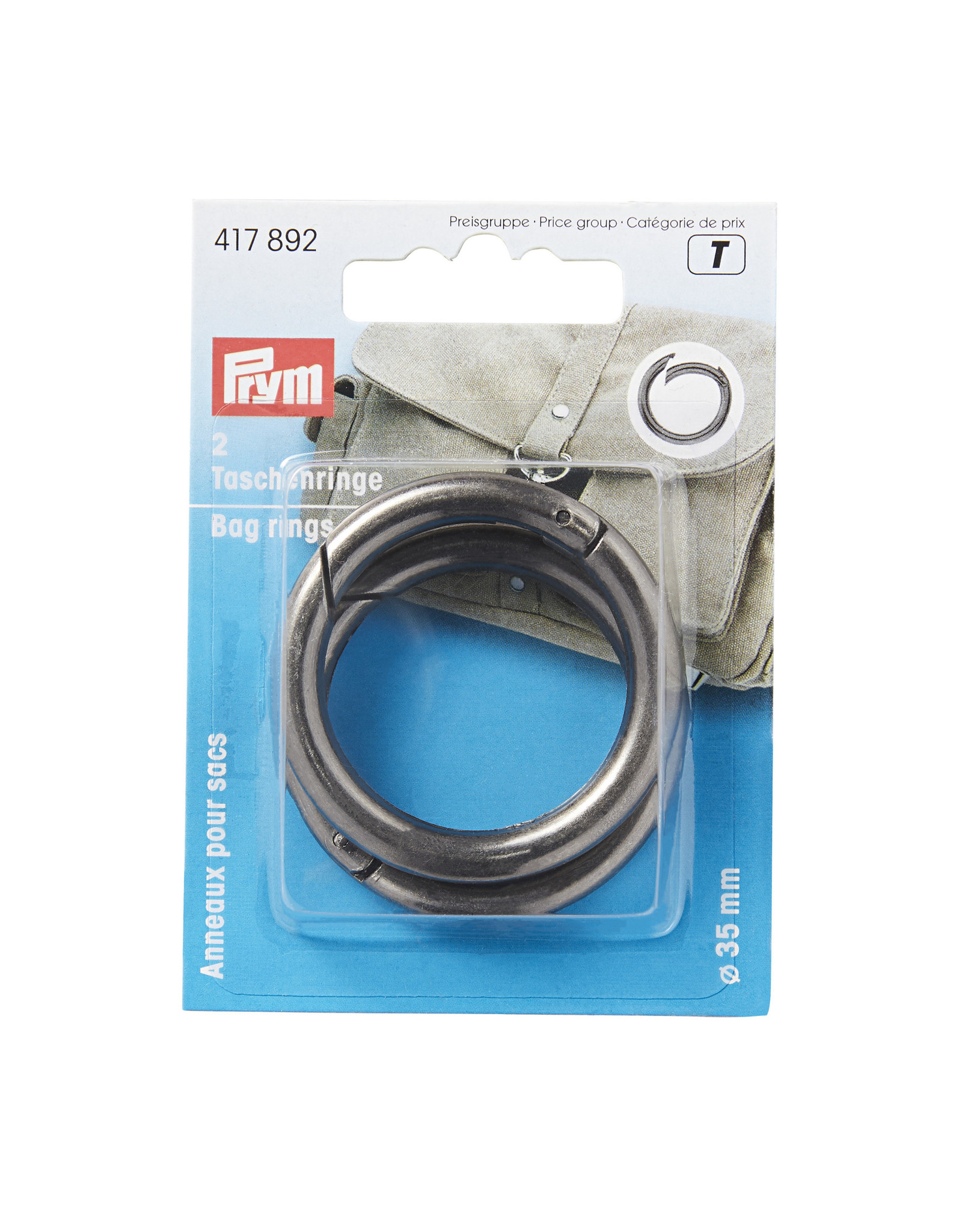 Prym Prym Ringen voor tassen 35 mm oudzilver