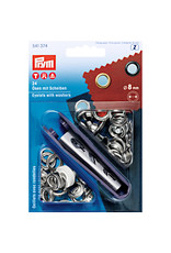 Prym Prym Ringen met schijven 8,0 mm zilverkleurig