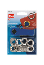 Prym Prym Ringen met schijven 14,0 mm zilverkleurig