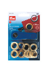 Prym Prym Ringen met schijven 14,0 mm goudkleurig