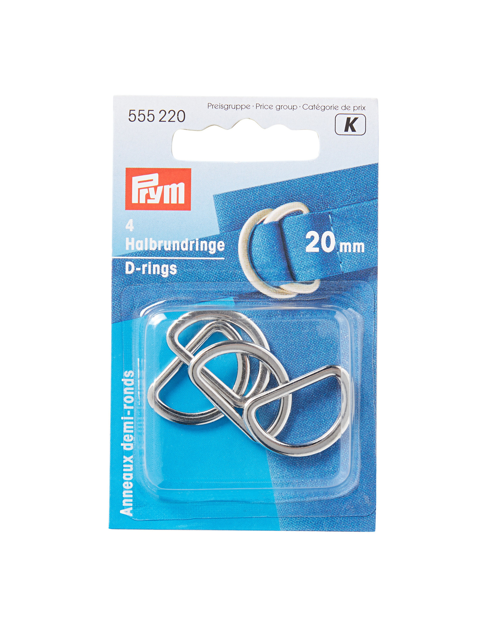 Prym Prym D-Ringen 20 mm zilverkleurig mat