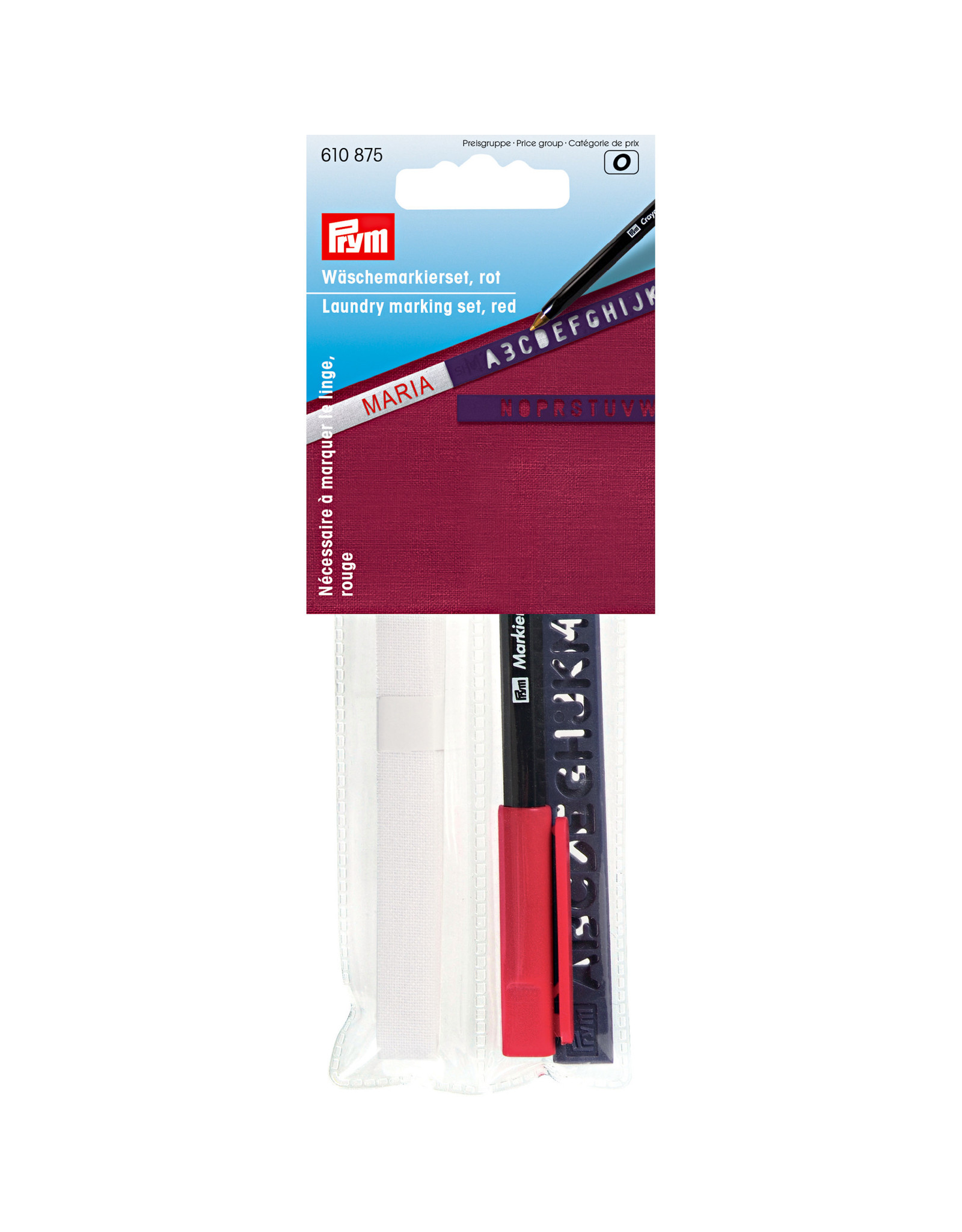 Prym Prym Wasmarkeerset standaard, rode stift