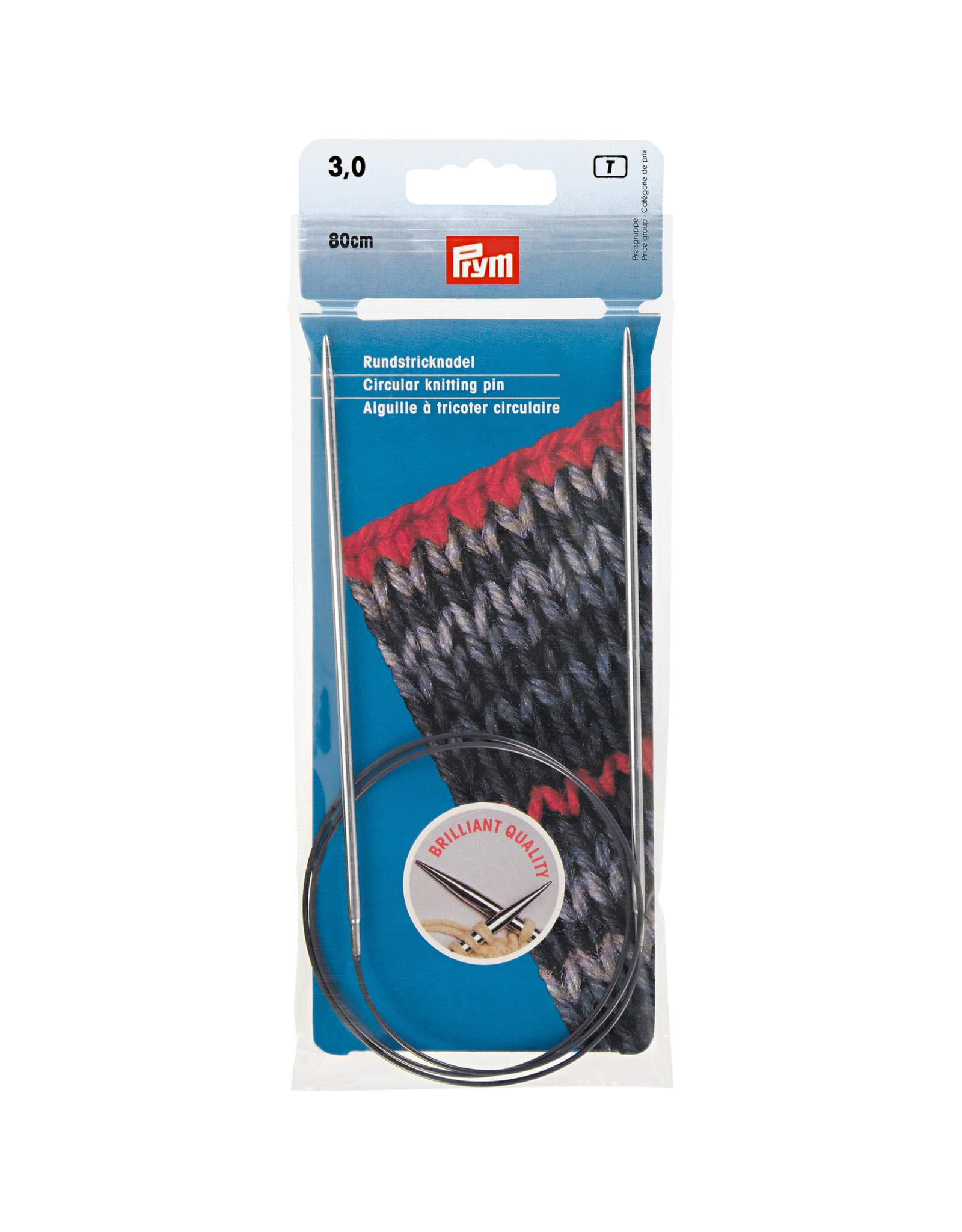 Prym Prym Rondbreinaalden zilverkleurig 80 cm 3,00 mm