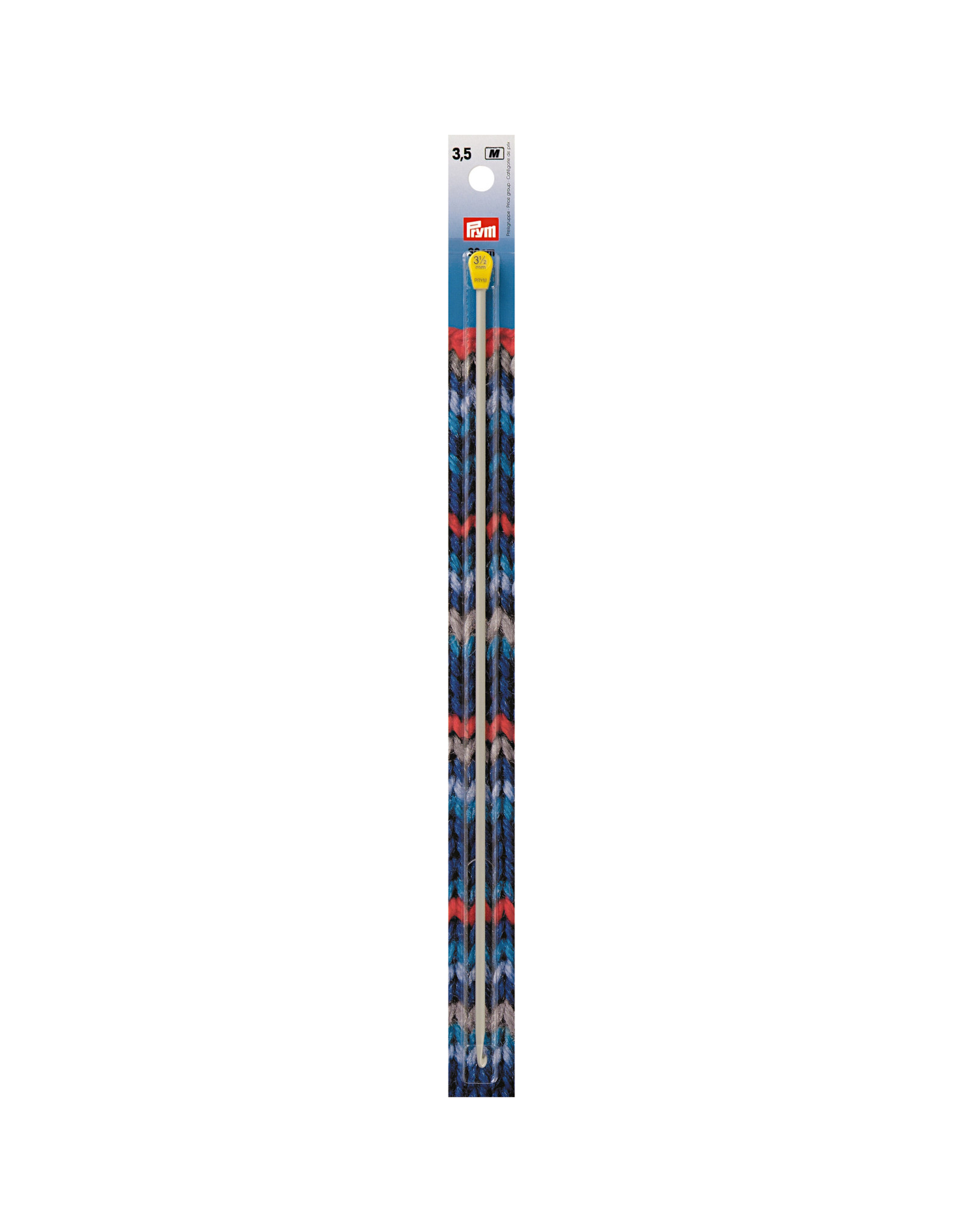 Prym Tunesische wolhaaknaald ALU grijs 30 cm 3,50 mm - 1 stuks/pce