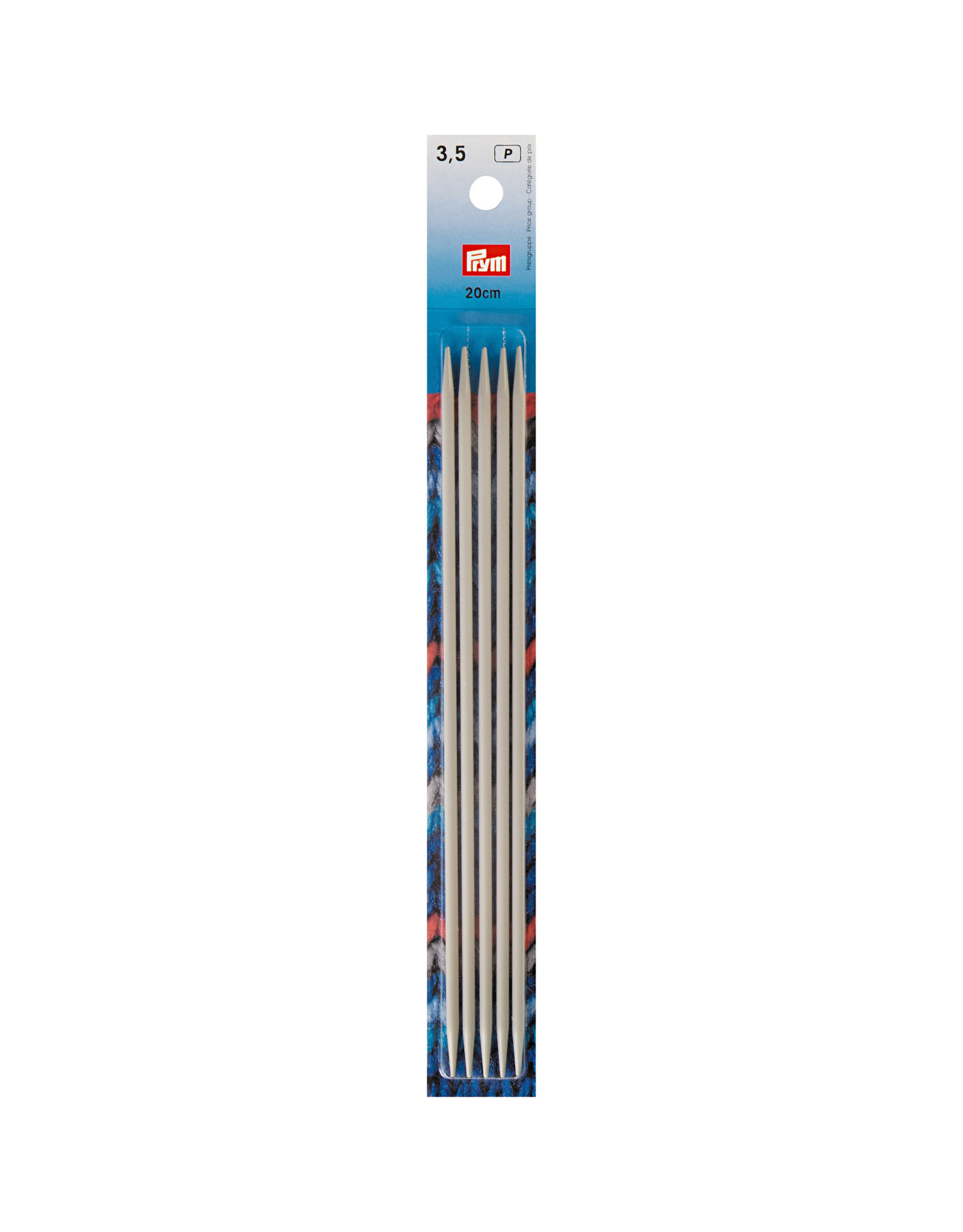 Prym Prym Kousen- en handschoenbreinaalden ALU 20 cm 3,50 mm grijs