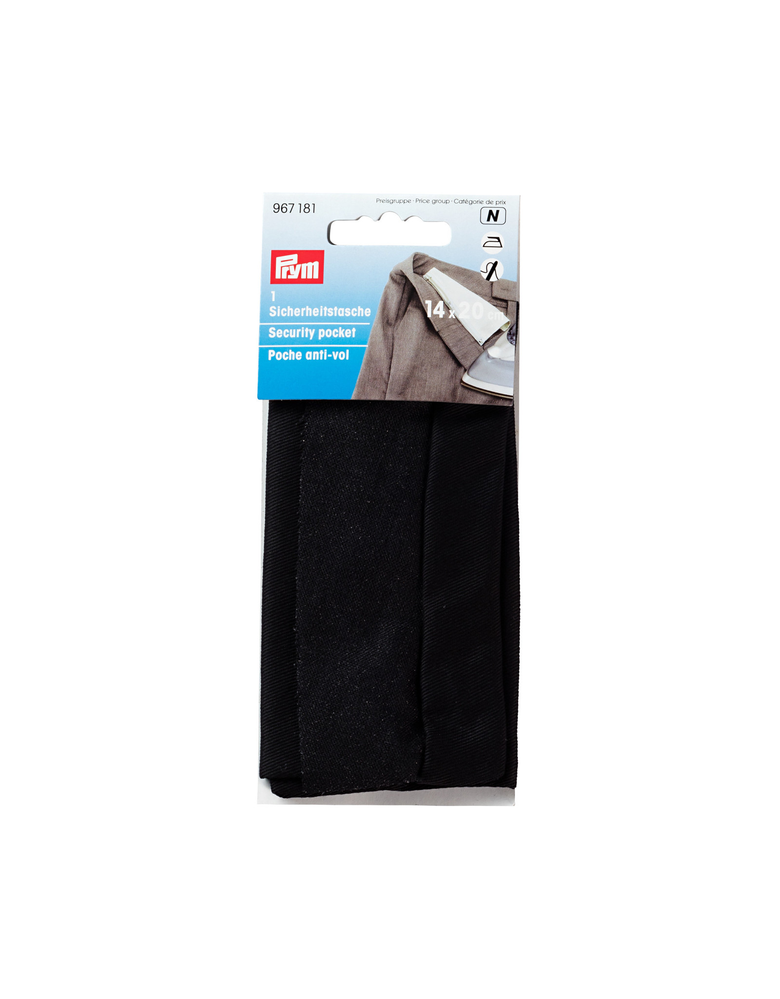 Prym Veiligheidstasje 14 x 20 cm zwart - 1 stuks/pce