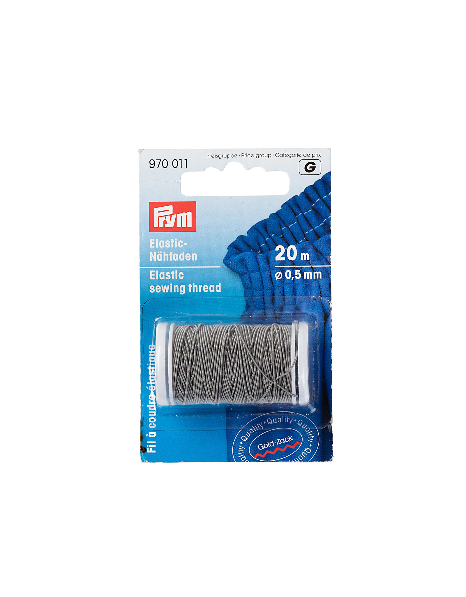 Prym Prym Elastisch naaigaren 0,5 mm lichtgrijs - 20 m