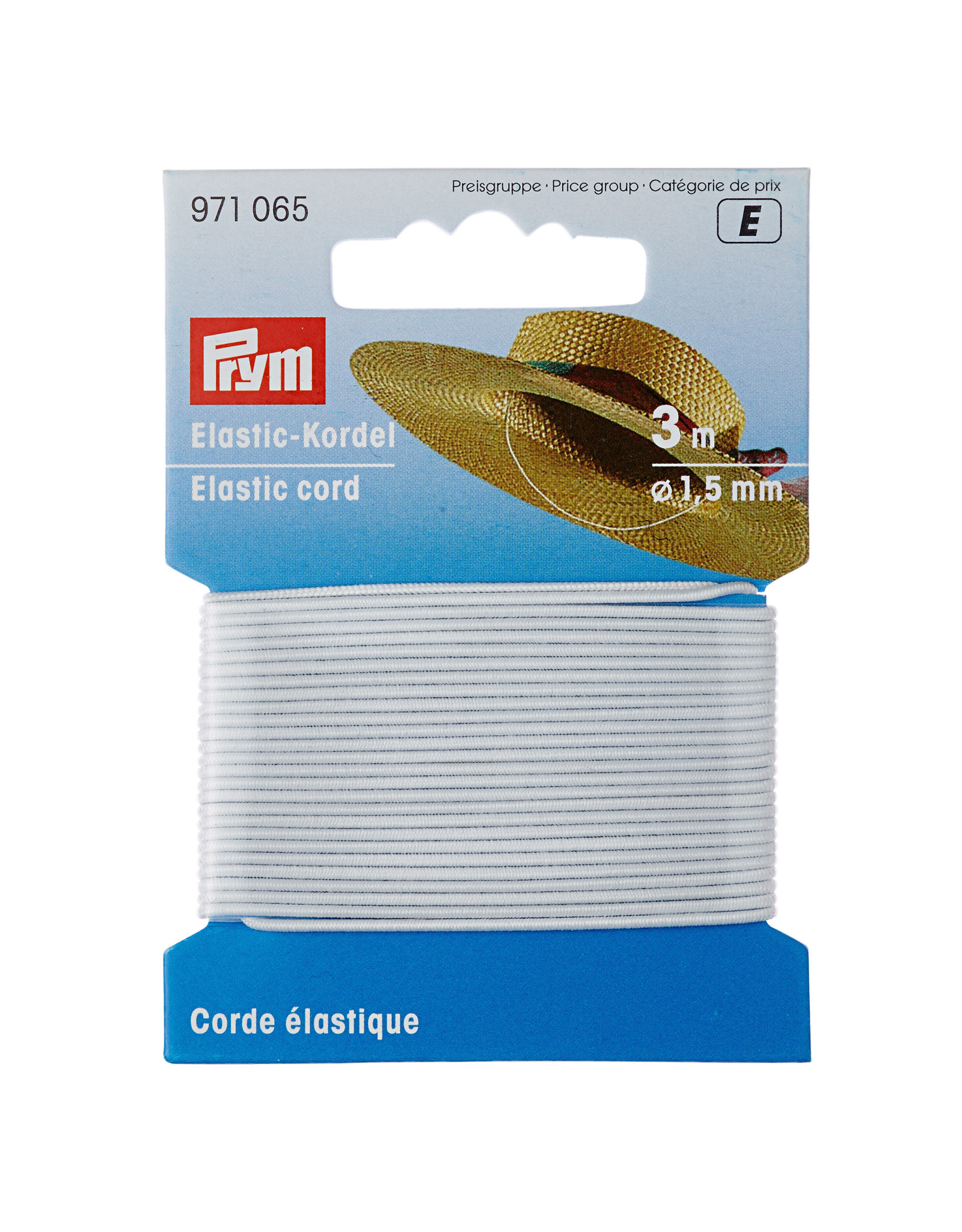 Prym Elastische koord 1,5 mm wit - 3 m