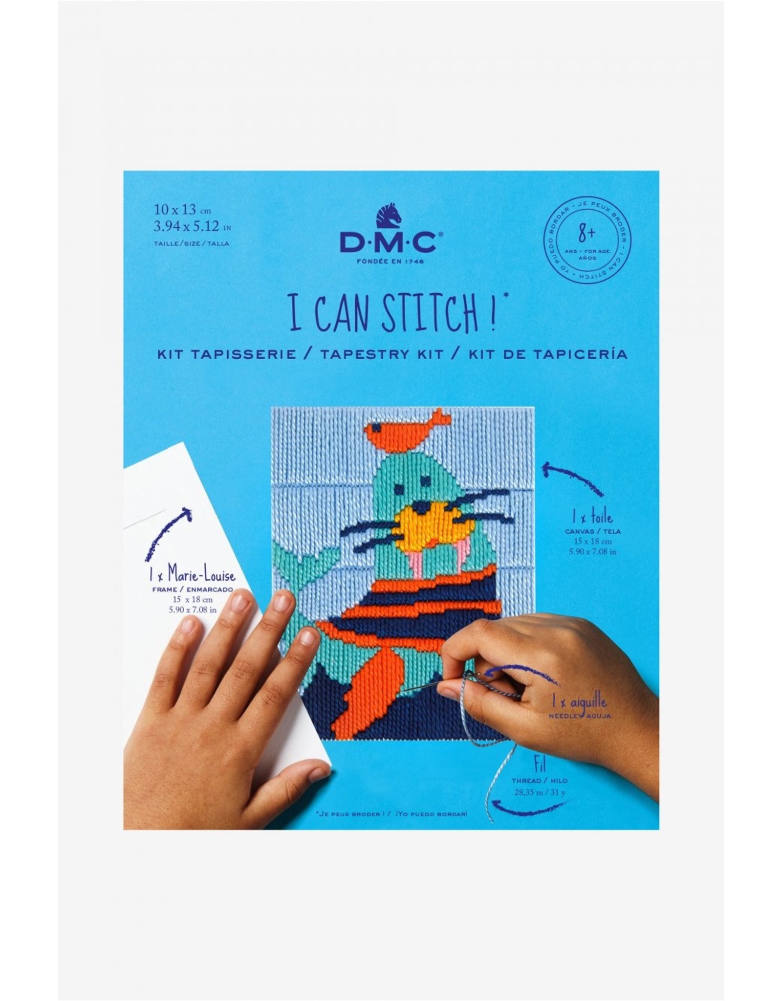 DMC DMC Kinderspansteekpakket I can stitch Zeehond