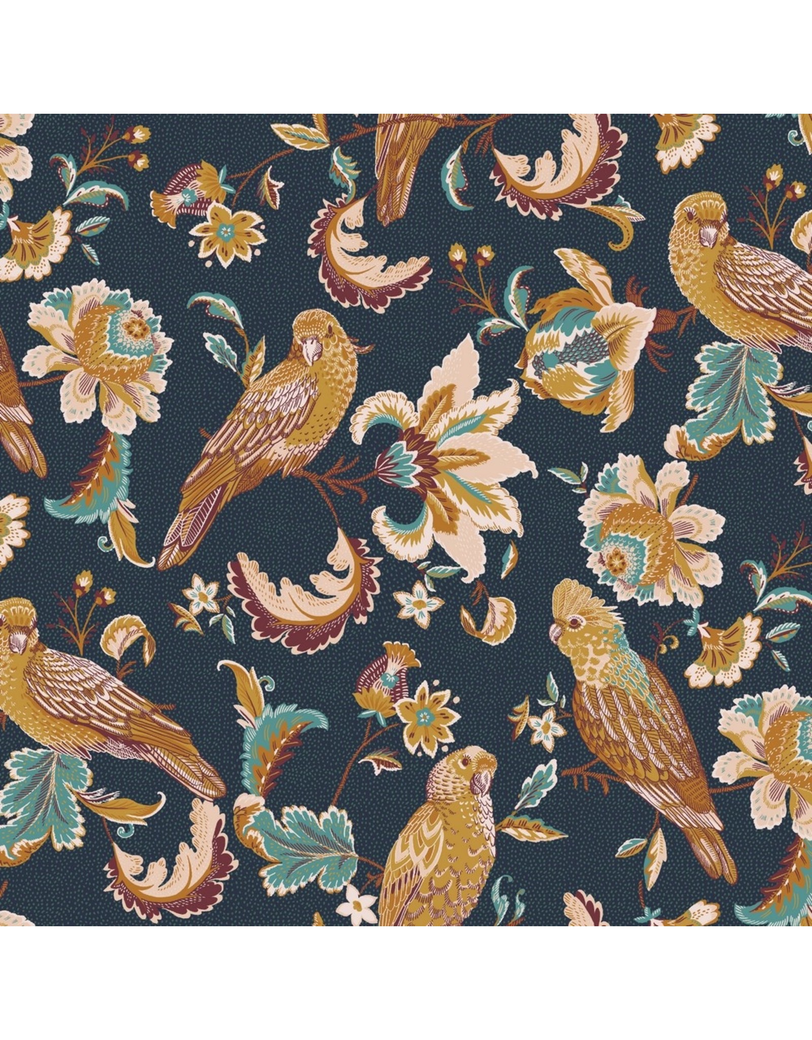 Poppy Poppy Poplin Tropical birds