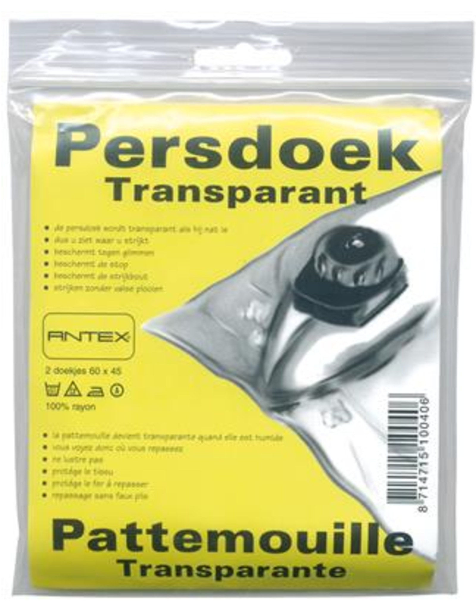 Persdoek transparant