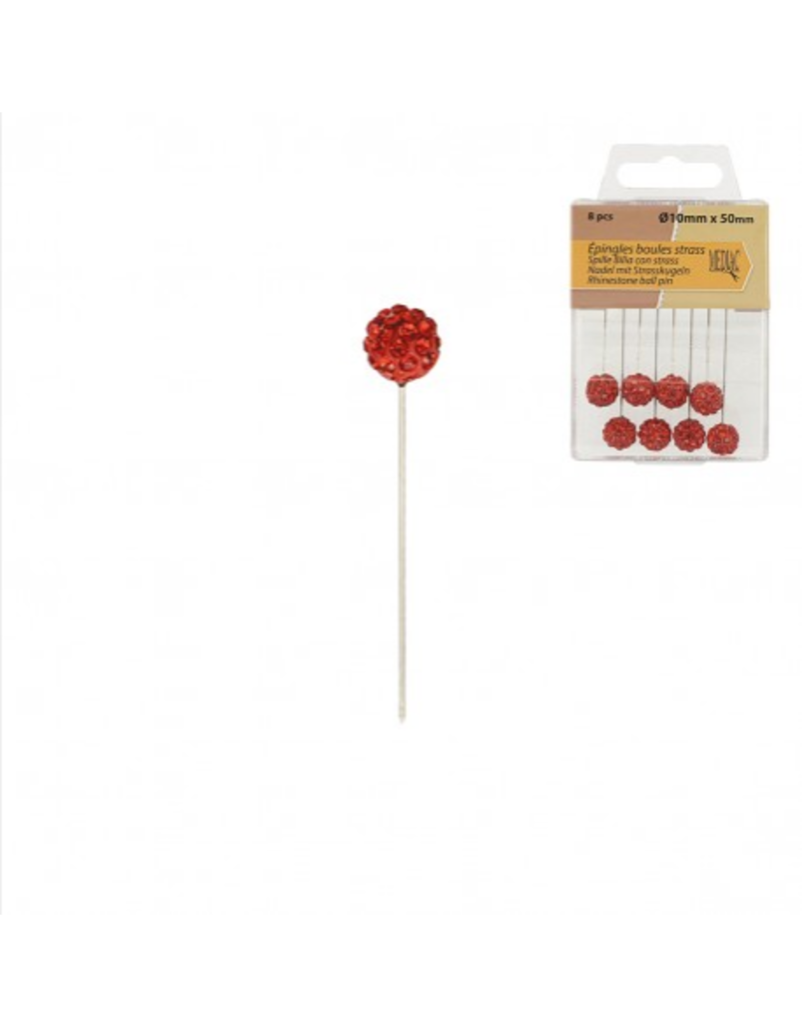 Mediac Mediac 5 Rhinestone ball pins