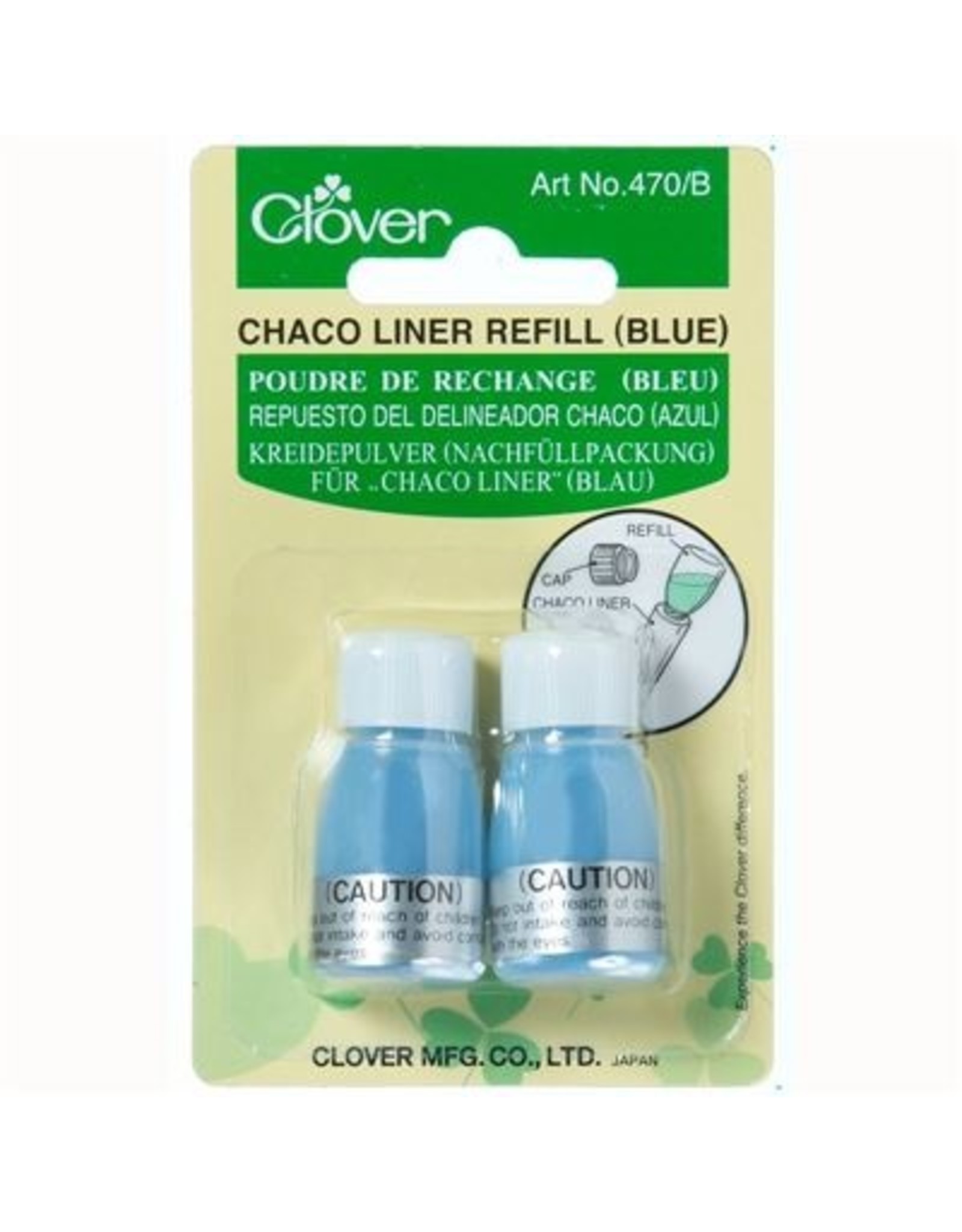 Clover Clover navulling markeerpen Chaco blauw