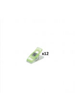 Mediac Mediac Patchwork clips groen 12st. 10x27mm