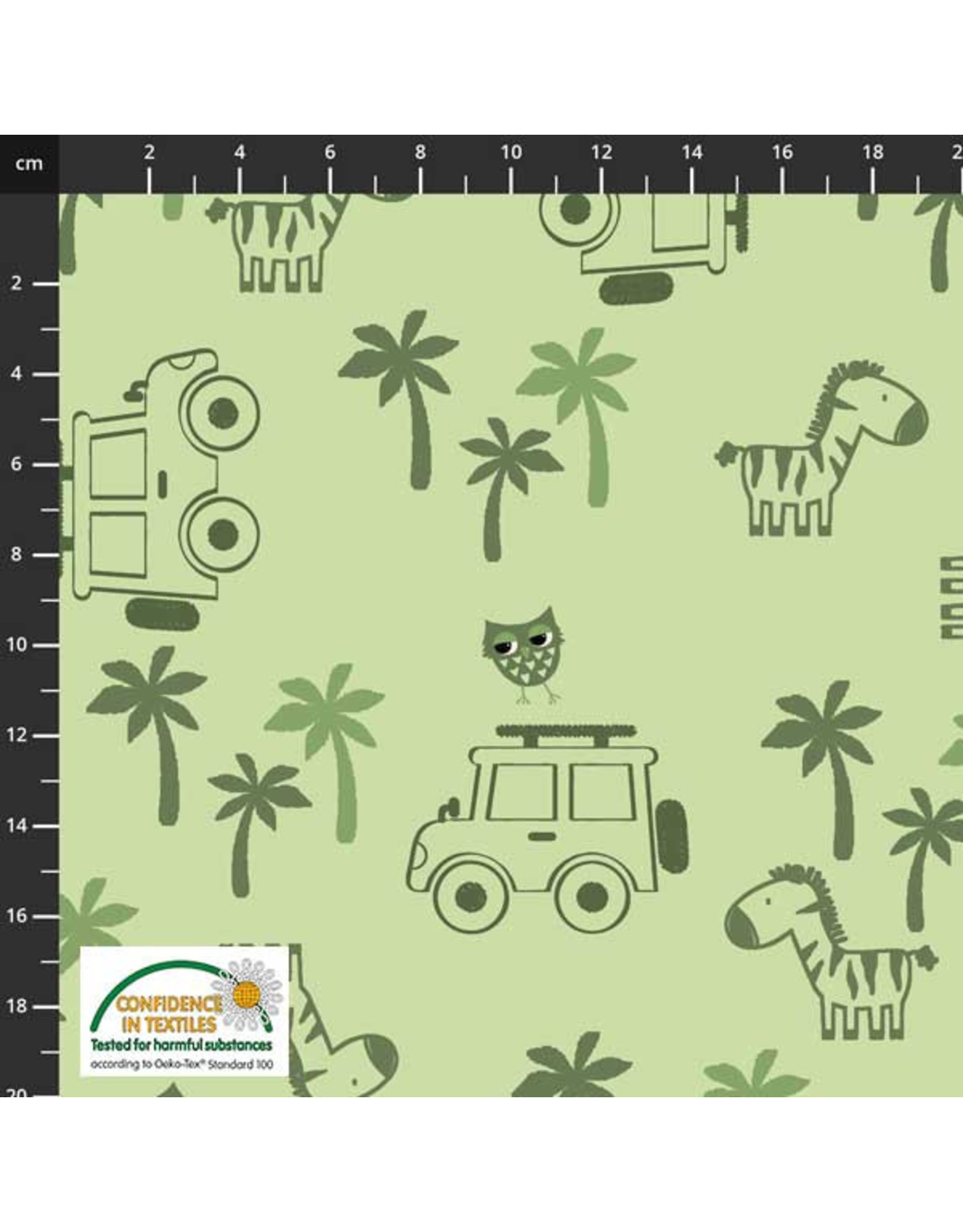 Stoffabrics Jersey Safari lichtgroen