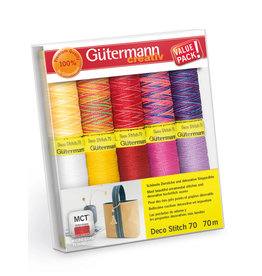 Gütermann Gütermann creative  Deco stitch 70 70m garenset col.1 (10 x 100m )