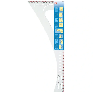 Prym 611499 kleermakersliniaal 60 cm transparant multifunctioneel