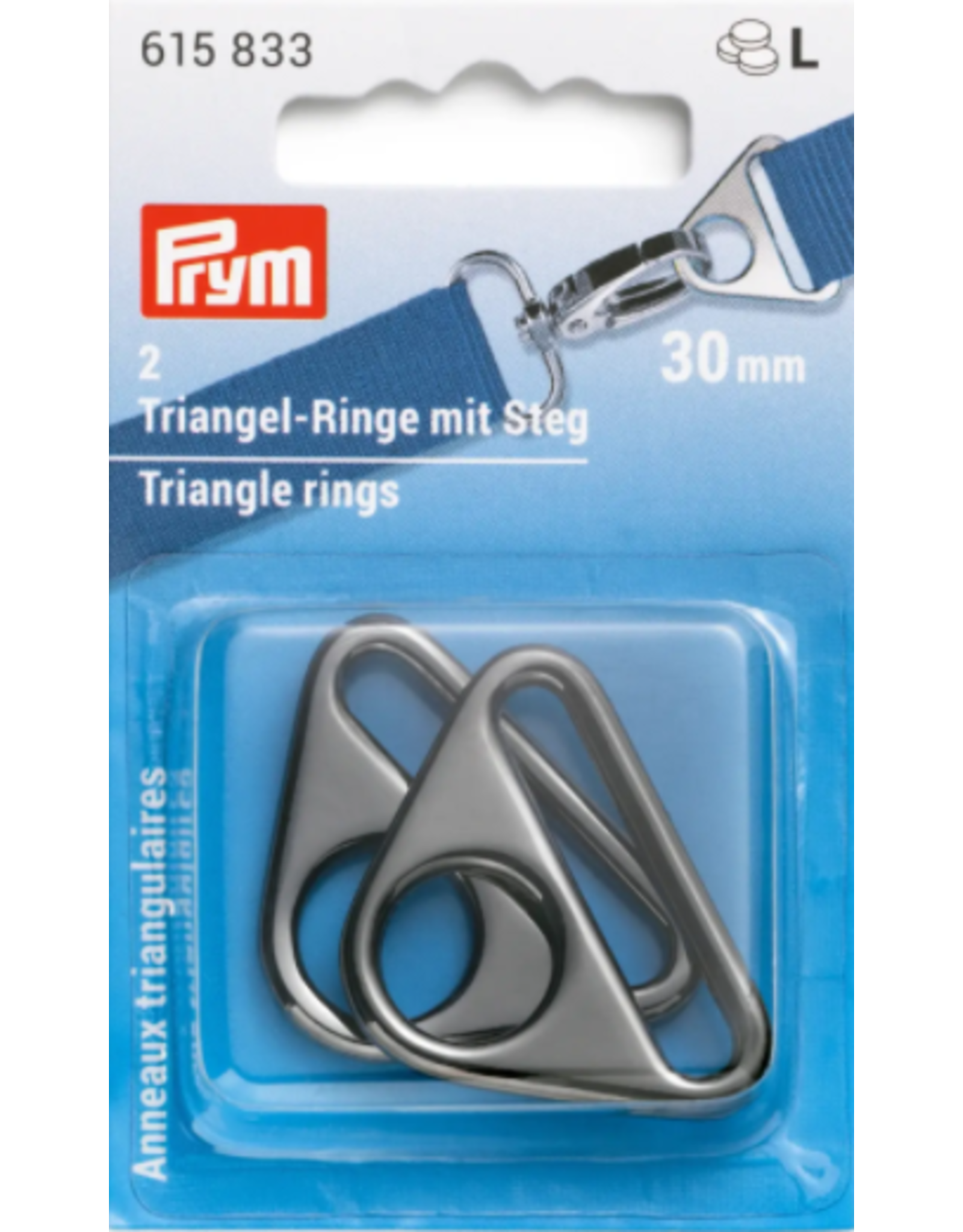Prym Prym Triangle ring zwart 30mm
