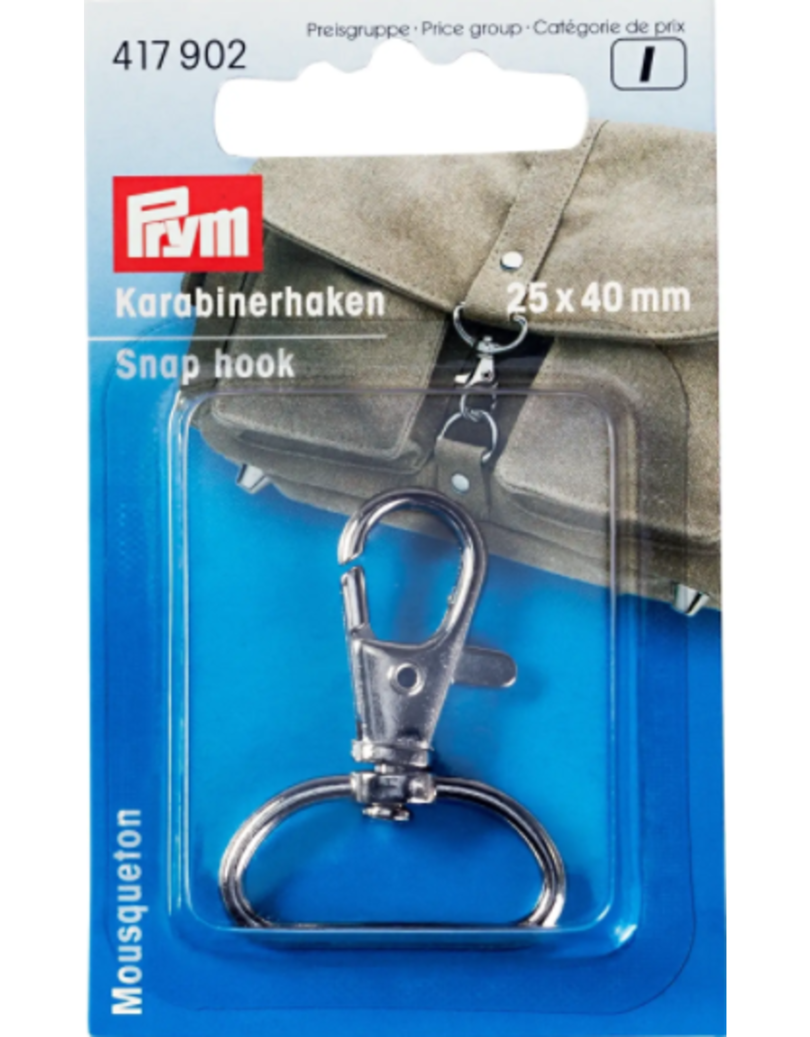 Prym Prym Karabijnhaak 25x40mm nikkel