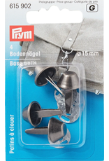 Prym Prym 4 bodemdopjes 15mm zwart-grijs