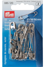 Prym Prym Veiligheidsspelden zilverkleurig 27, 38 en 50mm