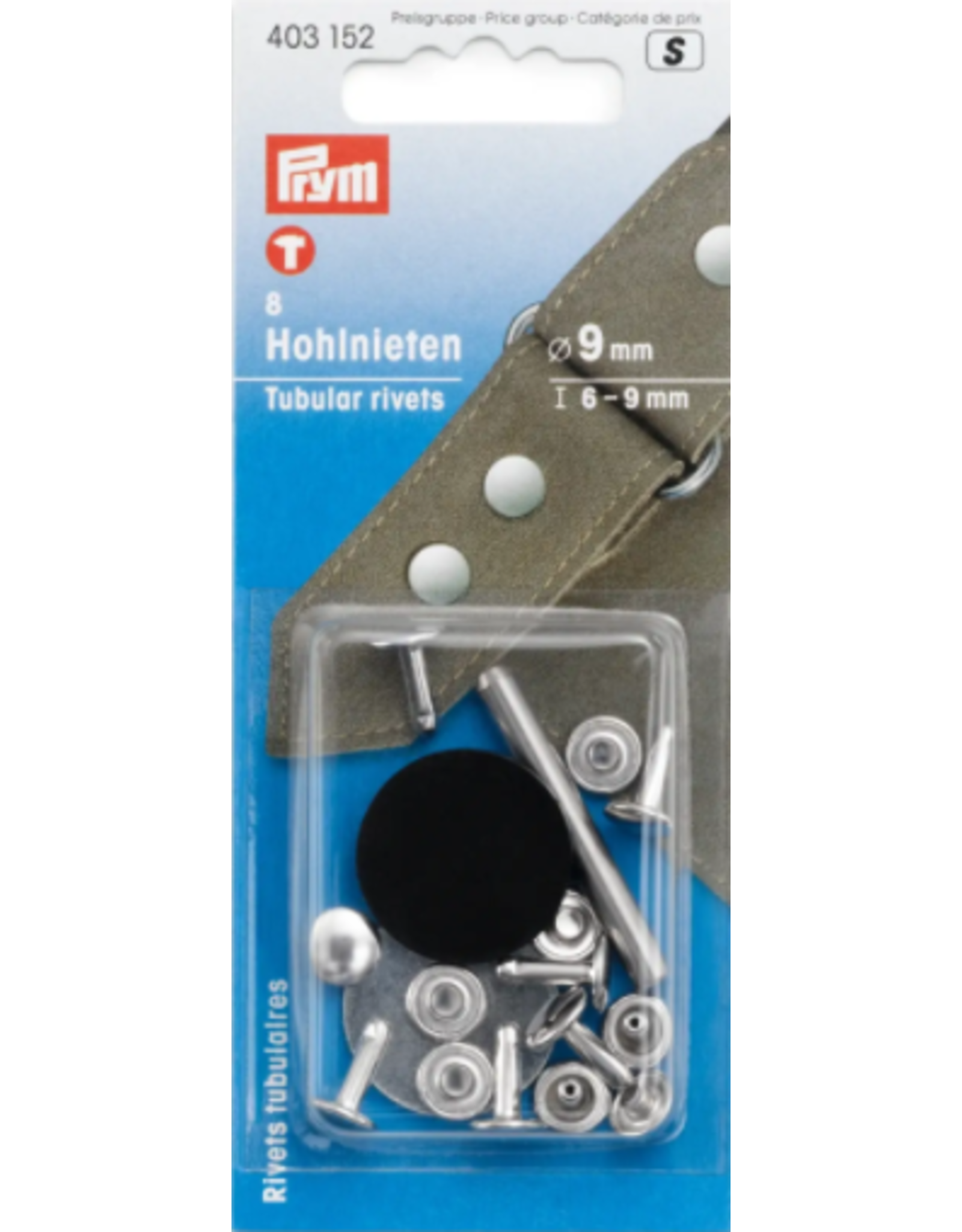 Prym Prym Buisvormige klinknagels 6-9mm zilver