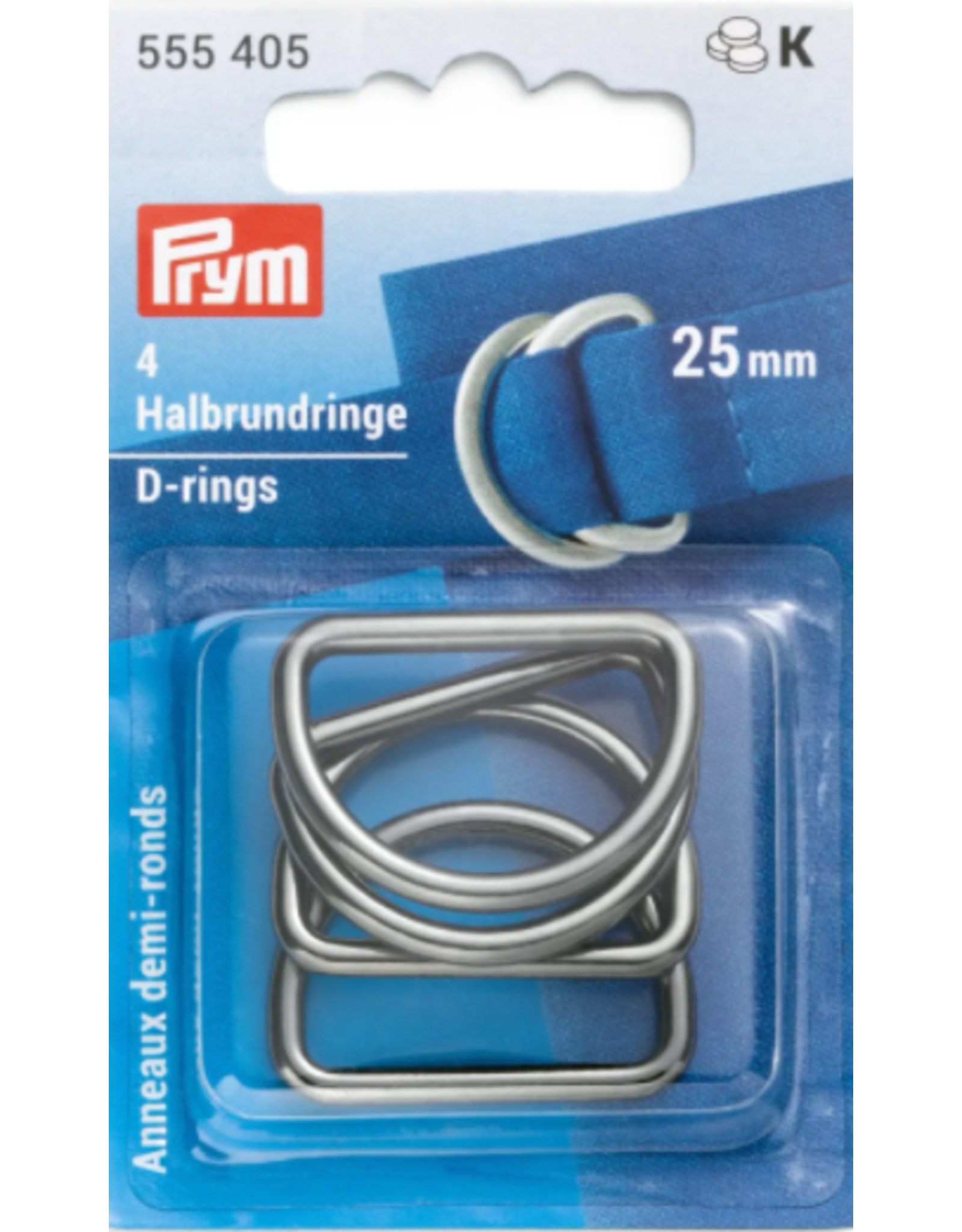 Prym Prym D-ringen 4st. 25mm zilver