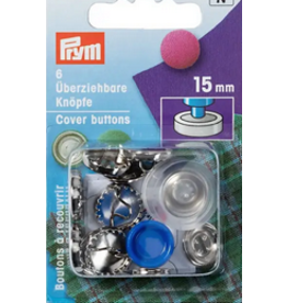 Prym Stofknopen MS met matrijs 19 mm zilverkleurig