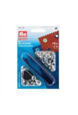 Prym Prym Ringen met schijven 5,0 mm zilverkleurig