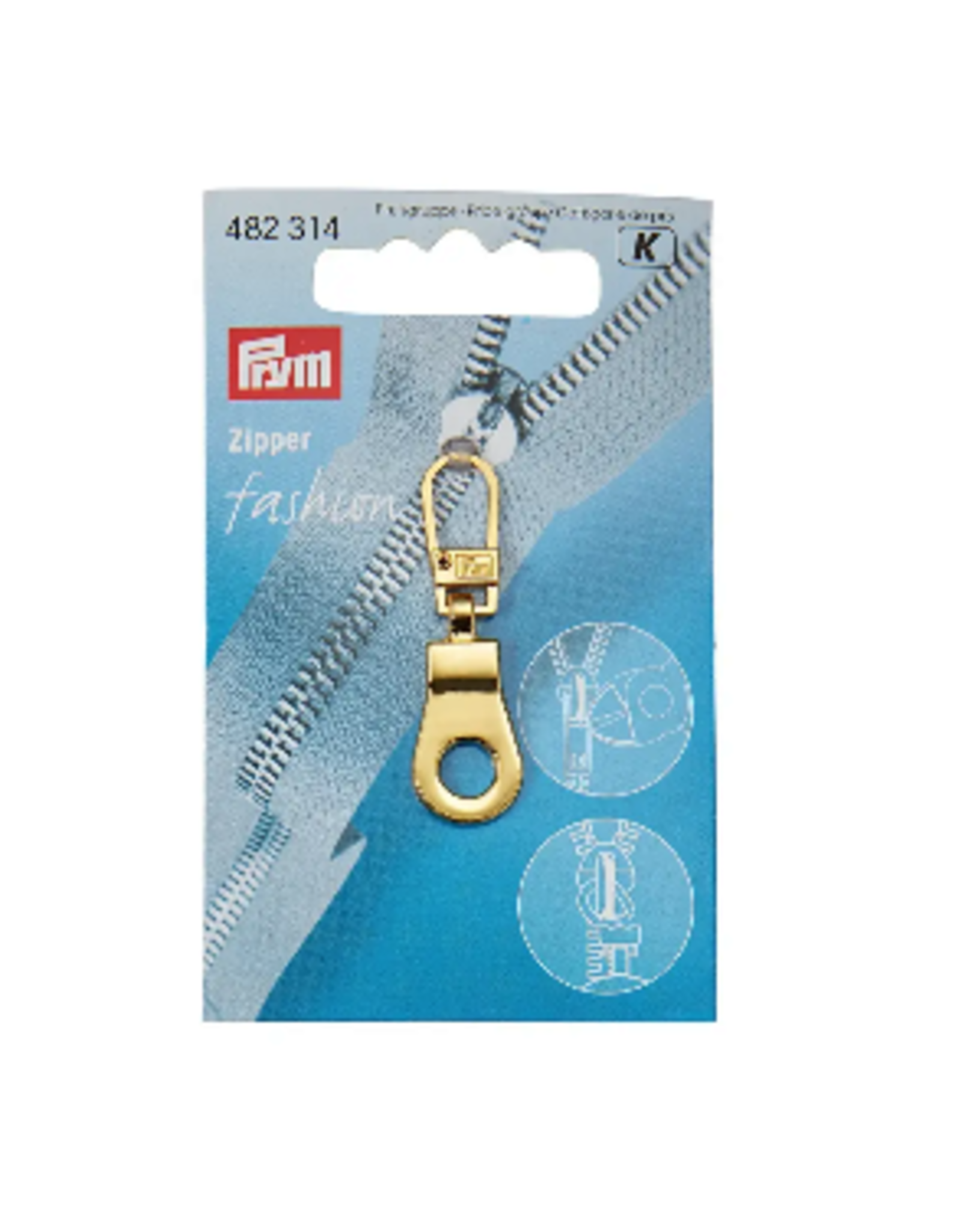 Prym Prym fashion zipper ritstrekker goud