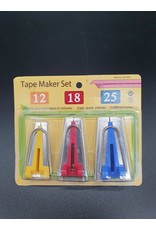 Biais tape makerset 12 - 18 - 25 mm / 3st.