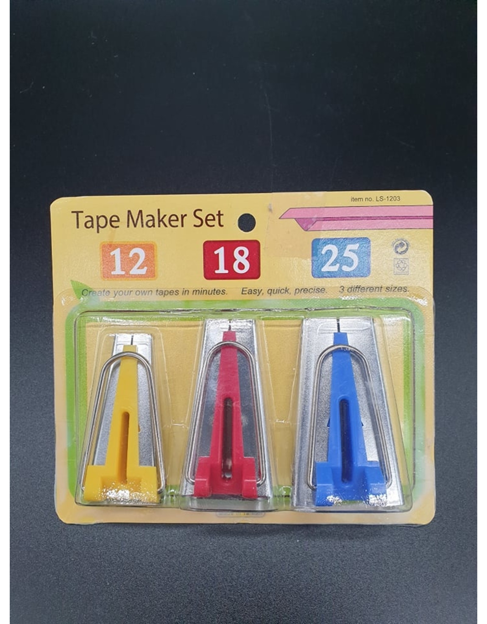 Biais tape makerset 12 - 18 - 25 mm / 3st.