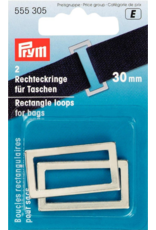 Prym Prym rechthoekige ringen zilver 30 mm 2 stuks