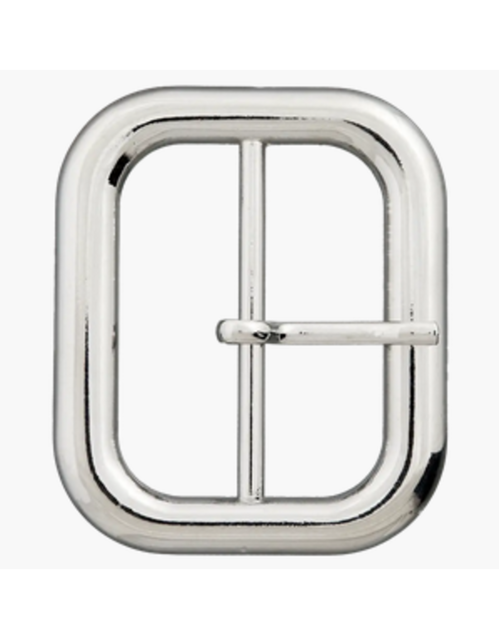 Union Knopf Union Knopf Gesp zilver rechthoek afgerond