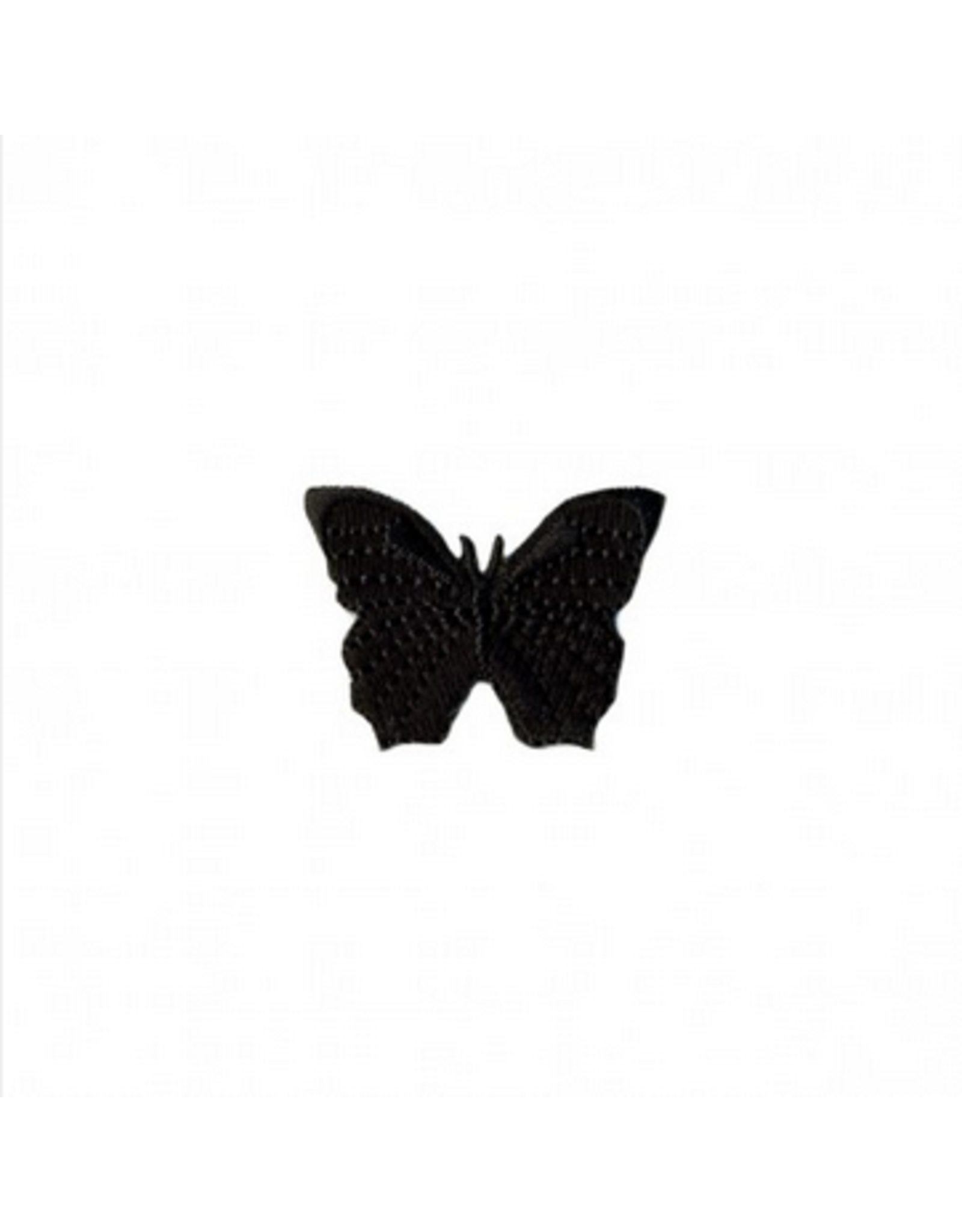 Applicatie zwarte vlinder 3x4cm