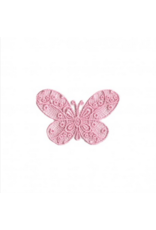 Applicatie roze vlinder
