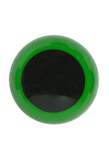 Veiligheidsogen zwart met groene rand 12mm 10st.