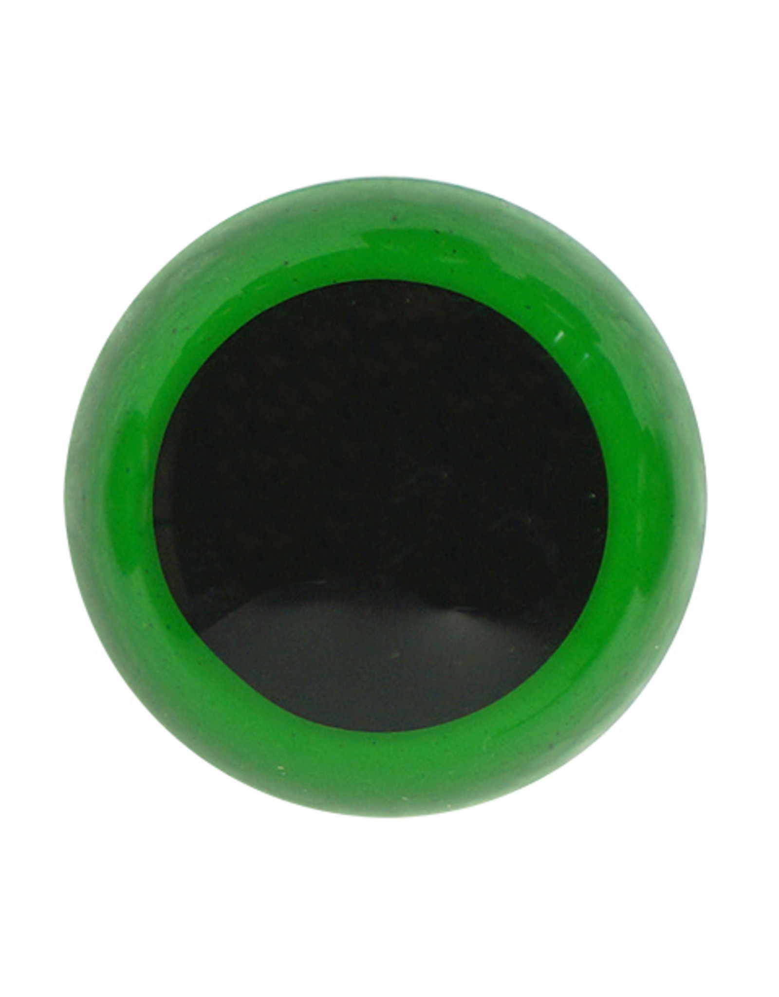 Veiligheidsogen zwart met groene rand 12mm 10st.