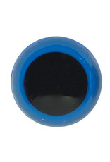 Veiligheidsogen zwart met blauwe rand 10mm 10st.