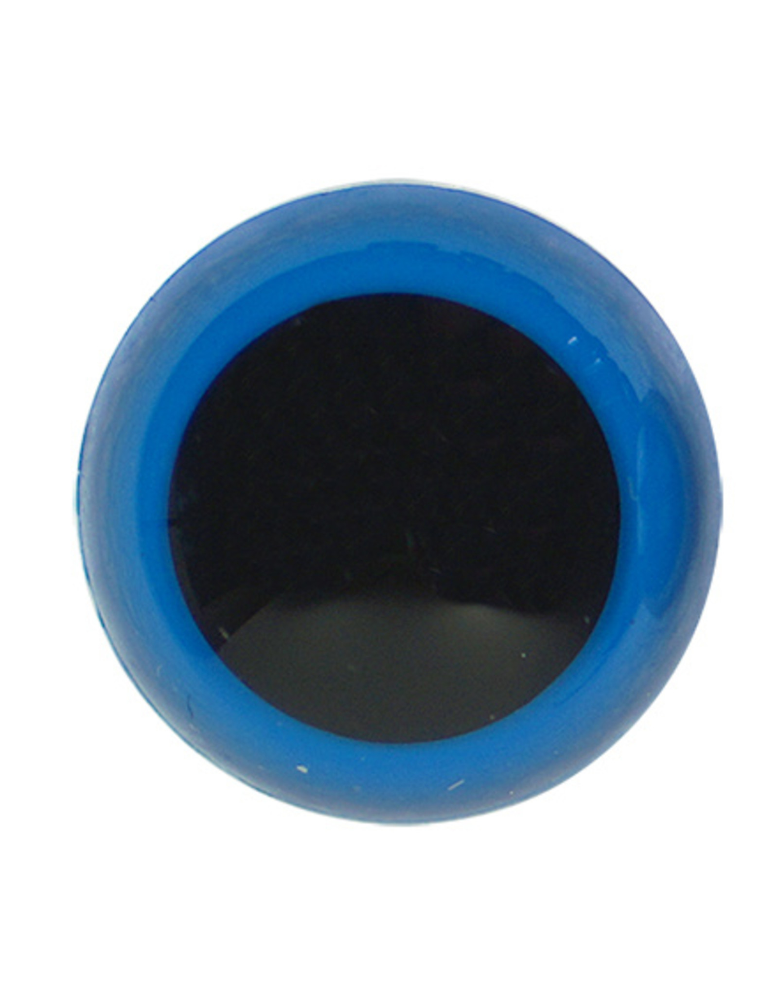 Veiligheidsogen zwart met blauwe rand 10mm 10st.