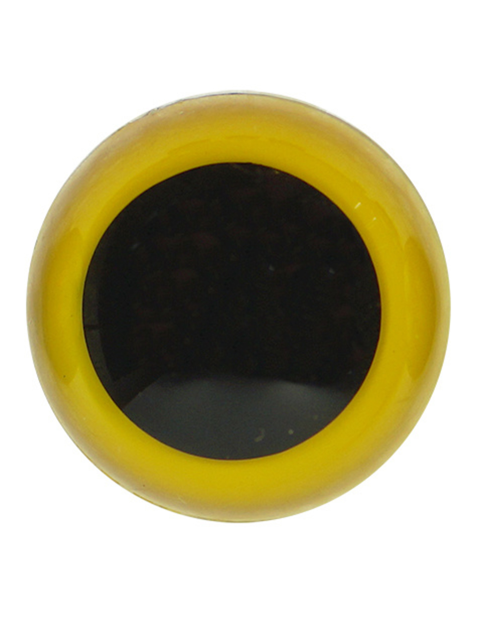 Veiligheidsogen zwart met gele rand 8mm 10st.