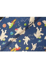 Stoffabrics 100% katoen astronauten in de ruimte Stoffabrics 100% katoen astronauten in de ruimte