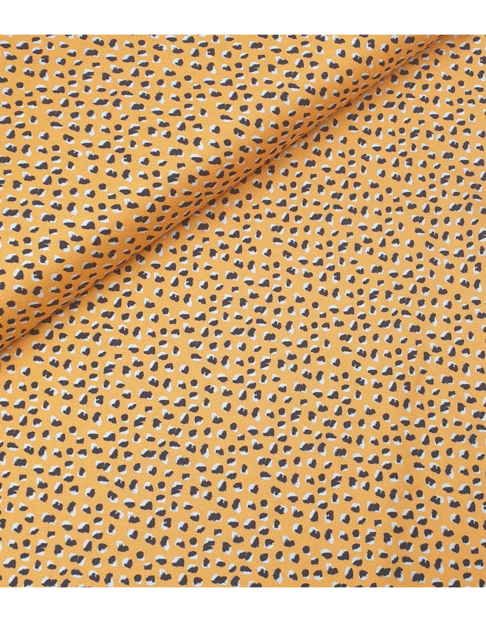 Editex Viscose oranje print