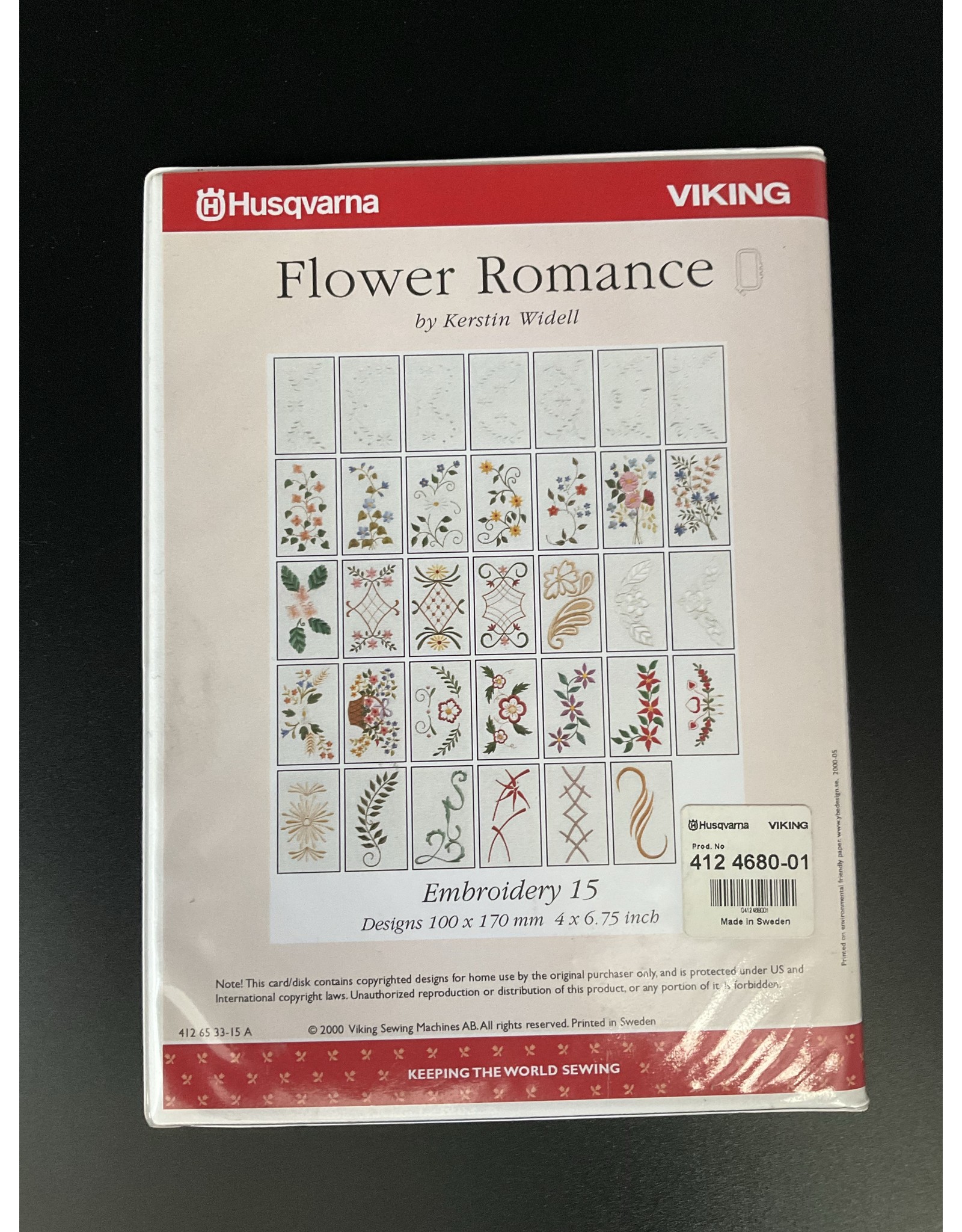 Husqvarna VIKING Husqvarna Viking Embroidery 15 Flower Romance