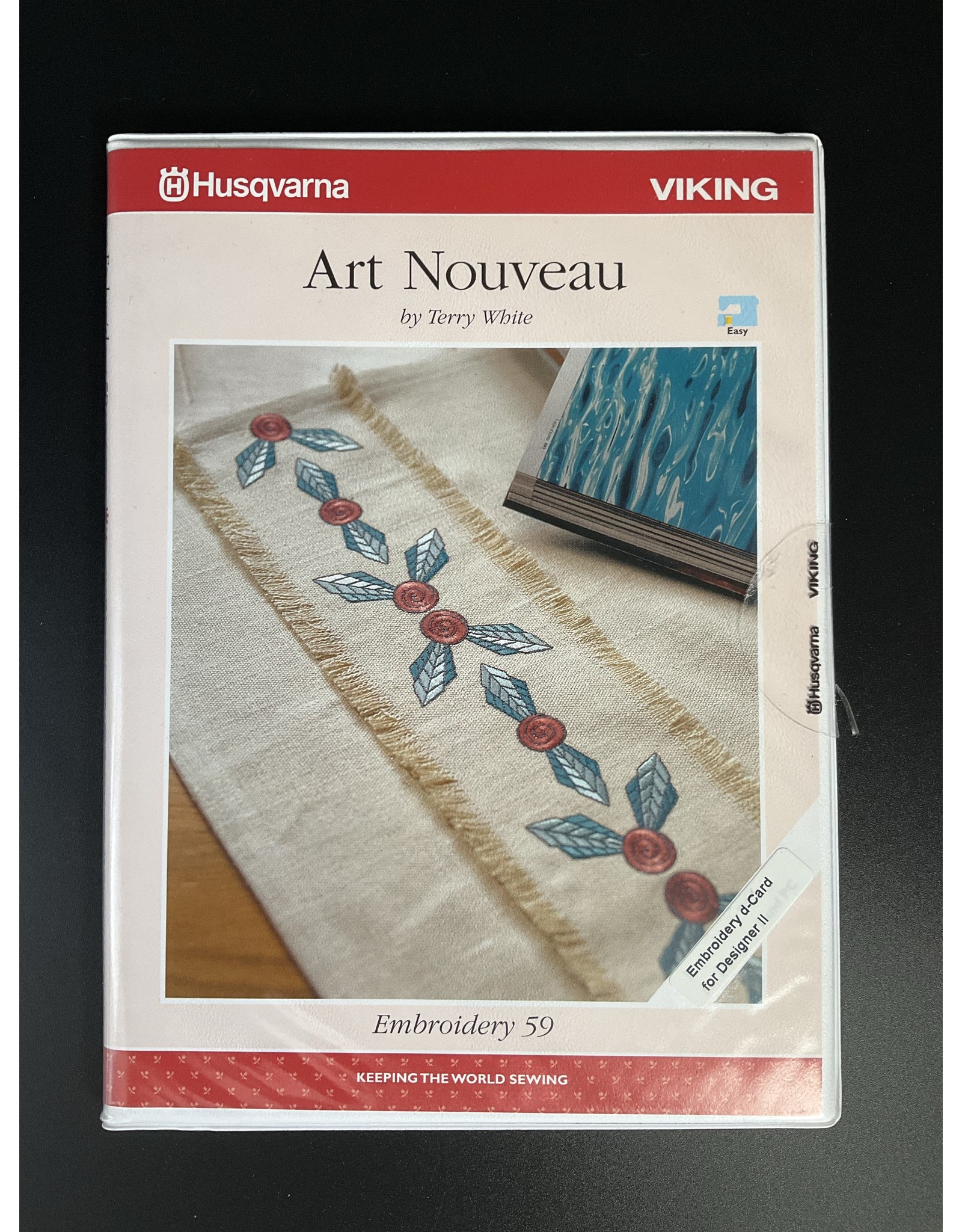 Husqvarna VIKING Husqvarna Viking Embroidery 59 D-card Art nouveau voor designer 2