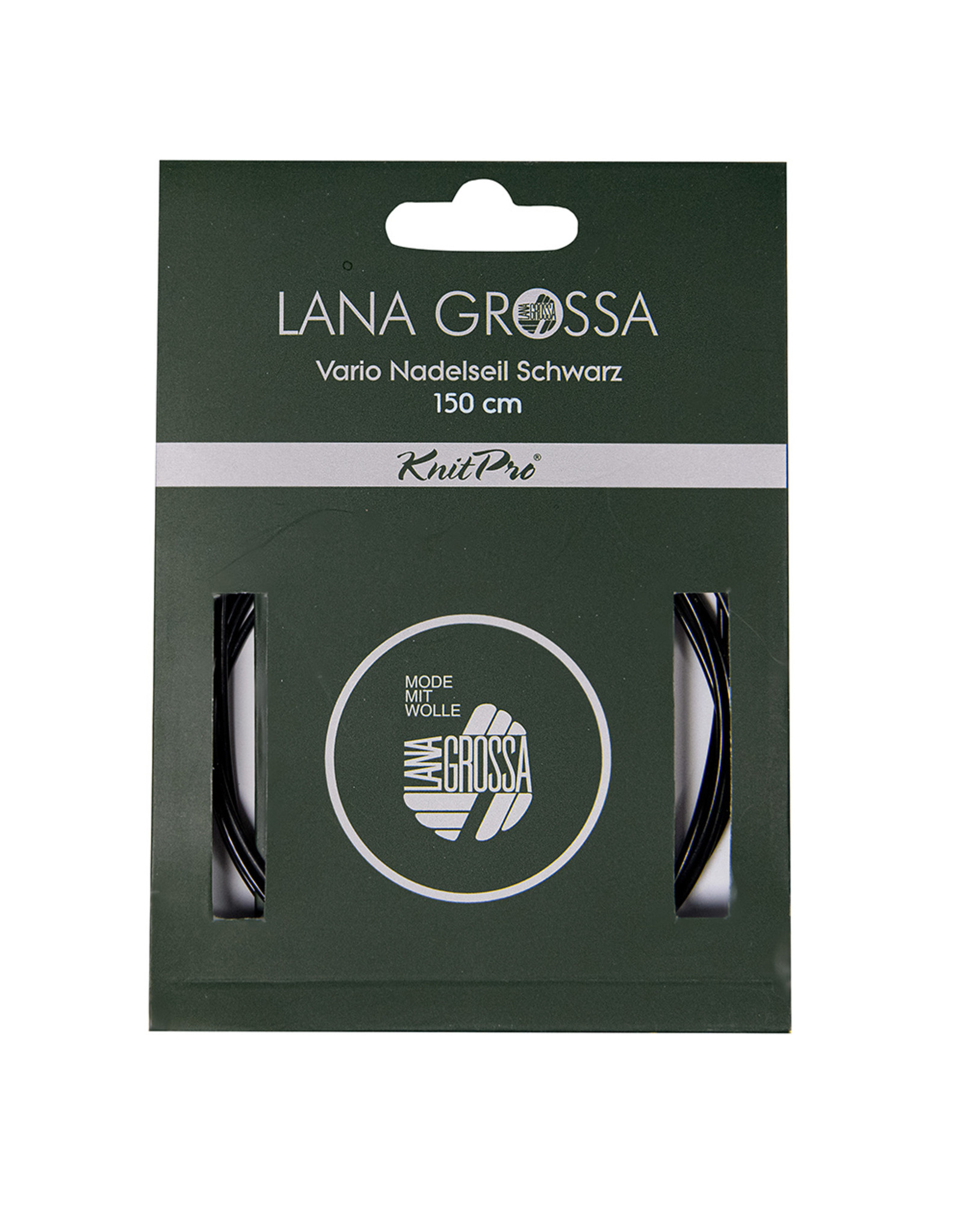 Lana Grossa Lana Grossa Vario nadelseil Schwarz (kabel) 60 cm